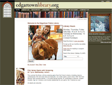 Tablet Screenshot of edgartownlibrary.com